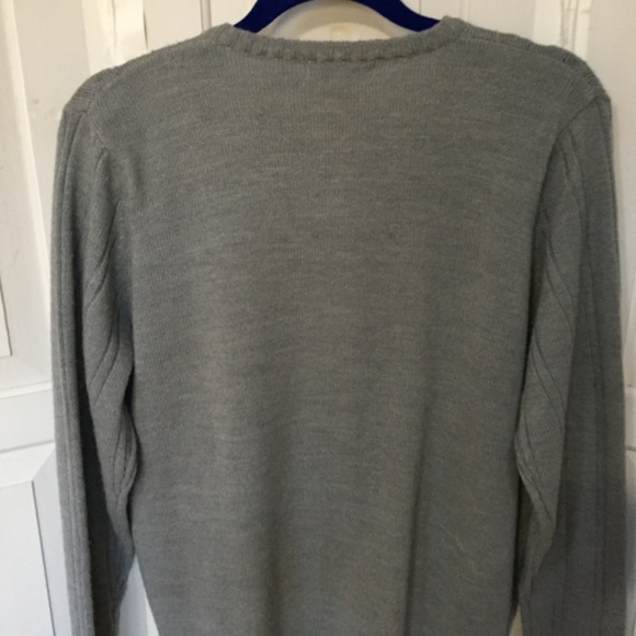 Turtle Bay Gray Cable Knit Cardigan Sweater - Picture 13 of 15